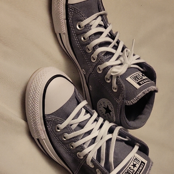 Converse All Star Charcoal High-Tops - Picture 2 of 3